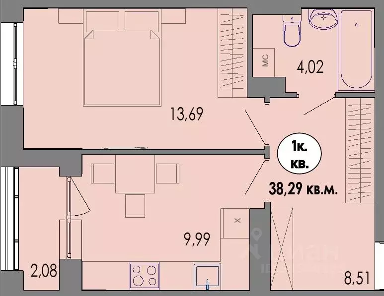 1-к кв. Карелия, Петрозаводск Перевалка-2 тер., Университетский ... - Фото 0