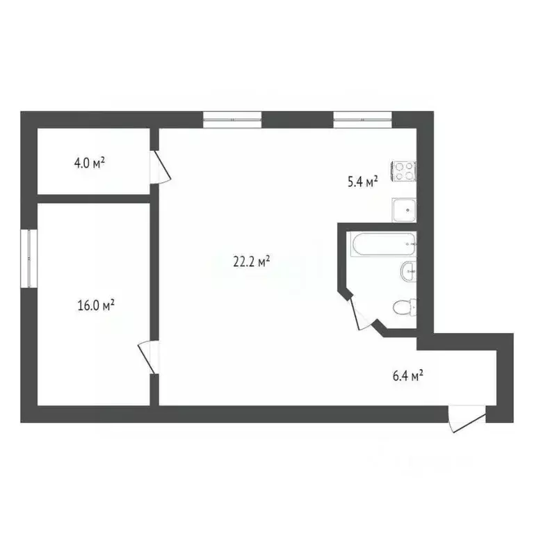 2-к кв. Севастополь ул. Казачья, 7 (45.0 м) - Фото 2
