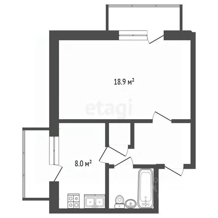 1-к кв. Крым, Бахчисарайский район, Красномакское с/пос, с. Холмовка ... - Фото 1