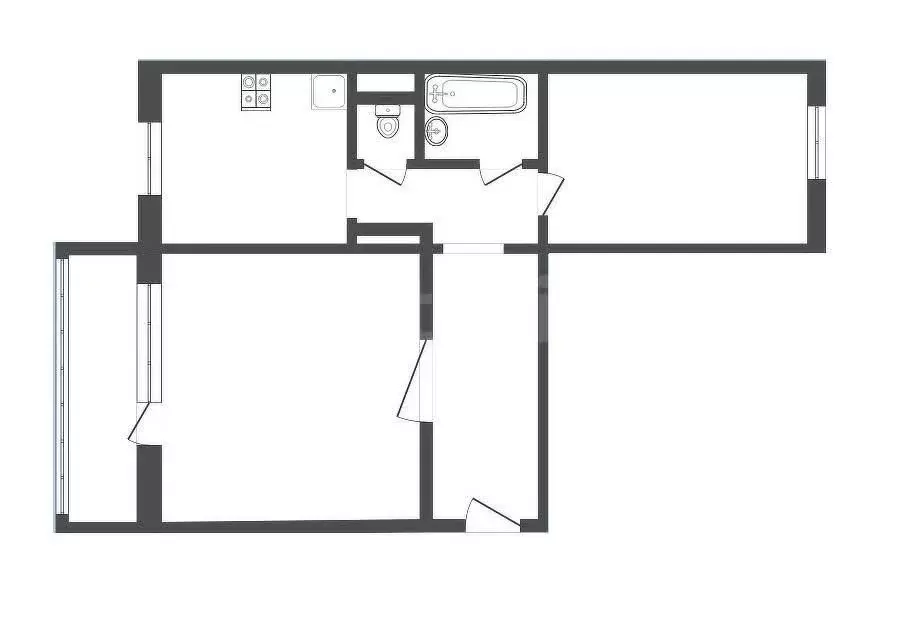 2-комнатная квартира: Прокопьевск, Ноградская улица, 2А (51.7 м) - Фото 1