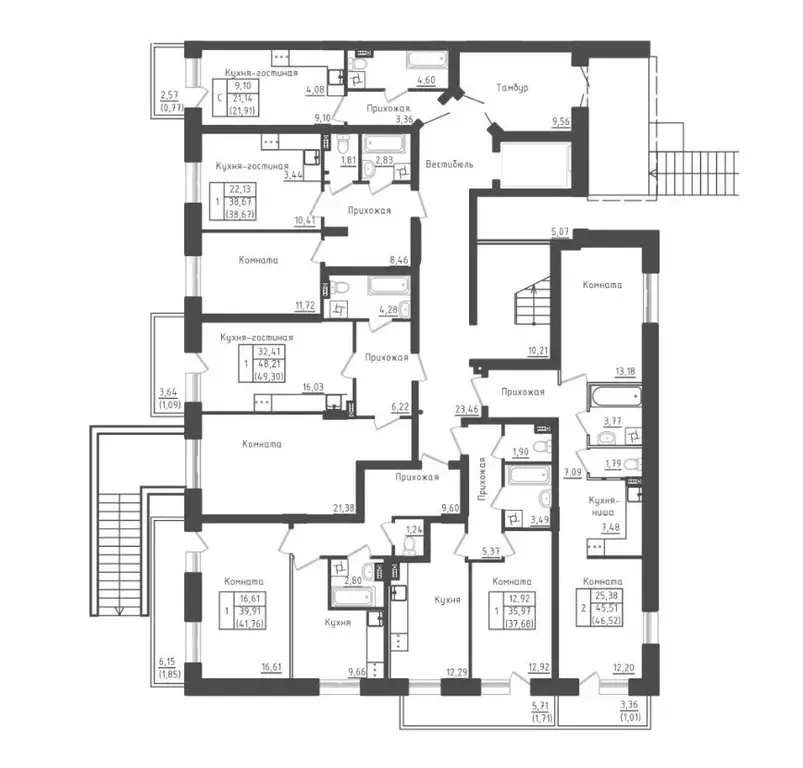 1-к кв. Московская область, Дмитровский муниципальный округ, д. Рыбаки ... - Фото 2