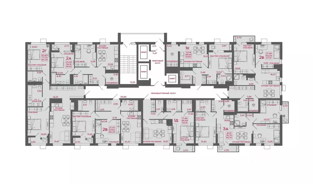 2-к кв. Пензенская область, Пенза Микрорайон Новобережье жилой ... - Фото 2