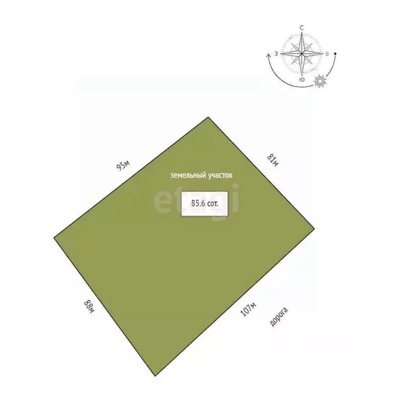 Участок в Башкортостан, Альшеевский район, Кызыльский сельсовет, с. ... - Фото 2