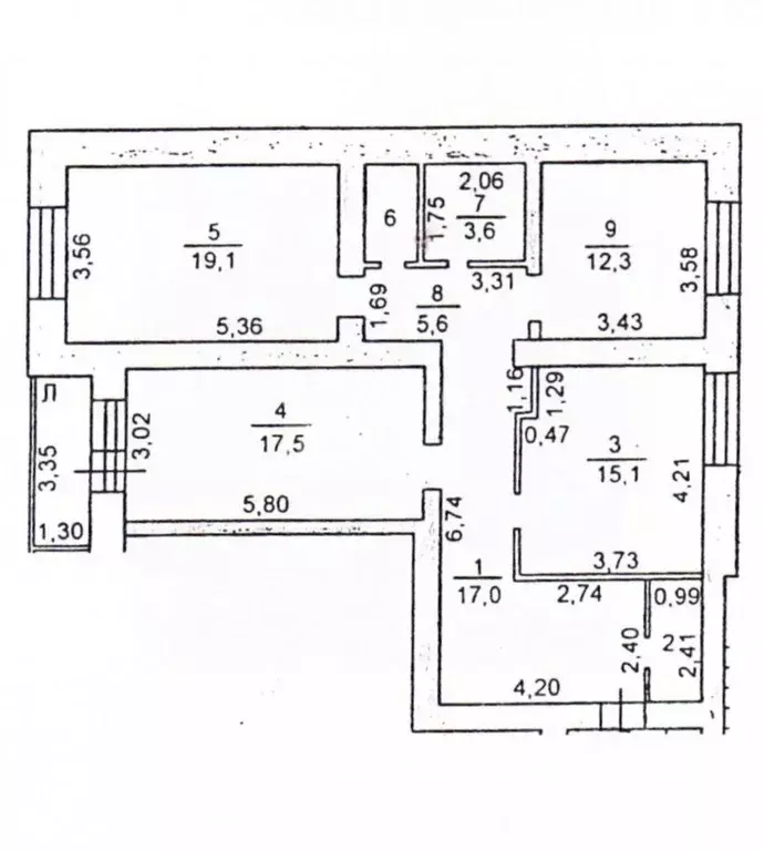 3-к кв. Марий Эл, Йошкар-Ола ул. Лебедева, 59 (94.5 м) - Фото 2