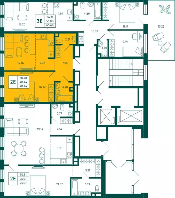 1-к кв. Башкортостан, Уфа Зеленая Роща жилрайон, Терле Парк жилой ... - Фото 2
