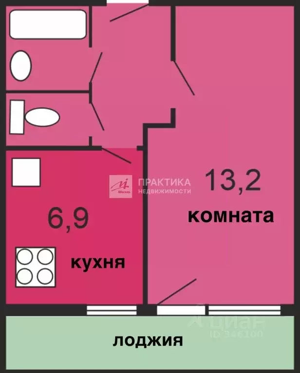 1-к кв. Москва просп. Вернадского, 64А (42.0 м) - Фото 1