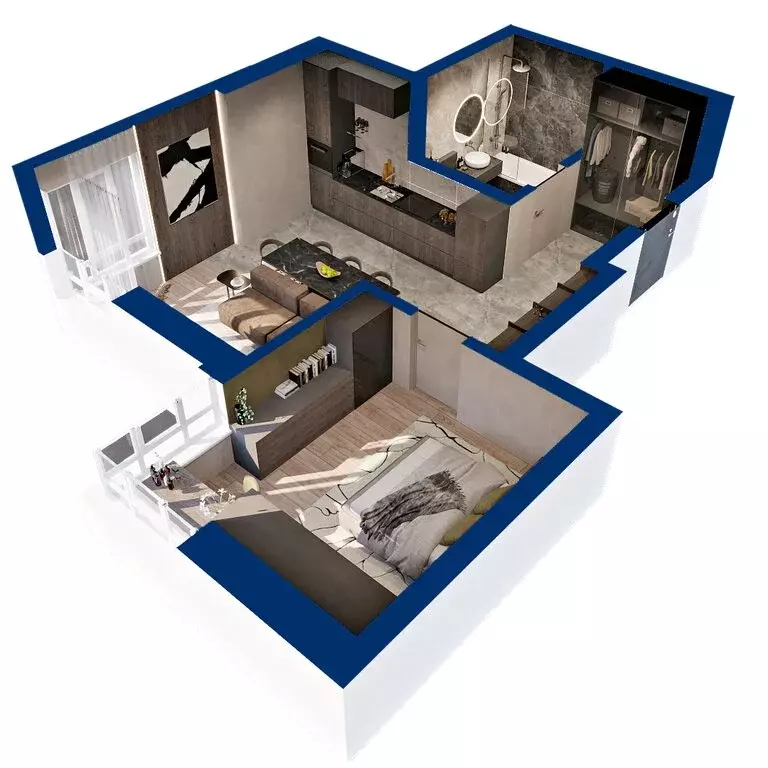 1-комнатная квартира: Уфа, Сипайловская улица, 31 (48.59 м) - Фото 1