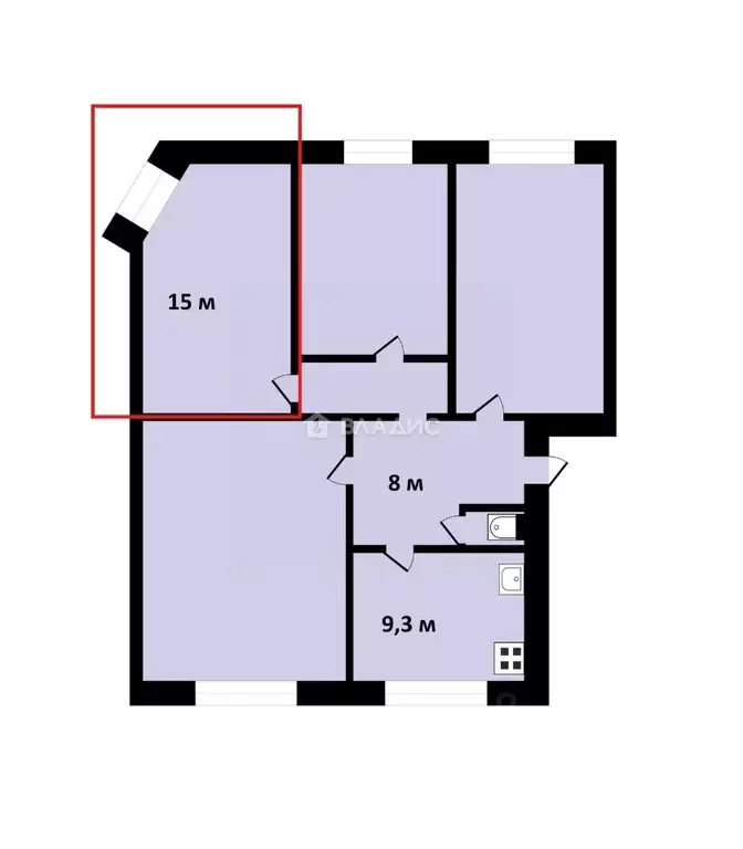 4-к кв. Санкт-Петербург Лесной просп., 39к2 (86.8 м) - Фото 2