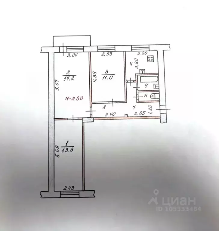 3-к кв. Волгоградская область, Волгоград ул. Академика Богомольца, 3 ... - Фото 2