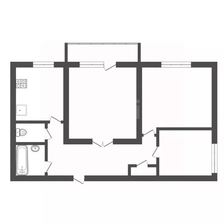 3-к кв. Тульская область, Щекино Молодежная ул., 14 (58.0 м) - Фото 1