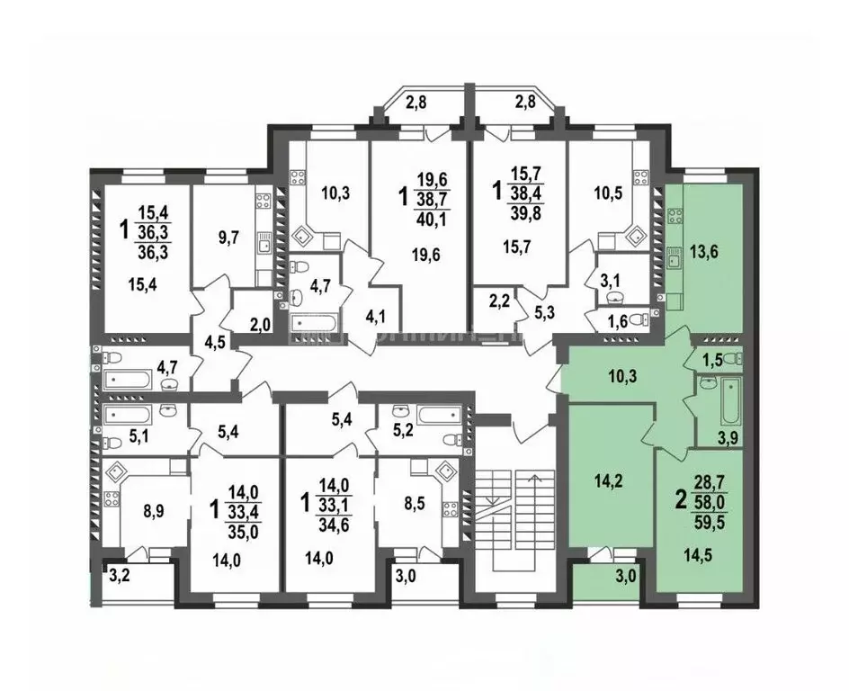 2-комнатная квартира: Ковров, улица 9 Мая, 6 (59.5 м) - Фото 1