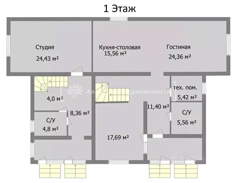 Дом в Томская область, Томск пос. Апрель, ул. Бориса Пастернака, 75 ... - Фото 2