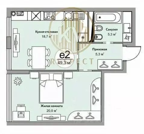 2-к кв. Ставропольский край, Железноводск городской округ, пос. ... - Фото 2