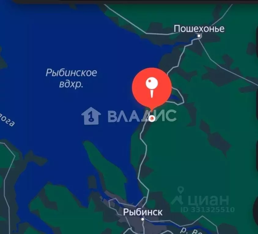 Участок в Ярославская область, Рыбинский муниципальный округ, д. ... - Фото 1