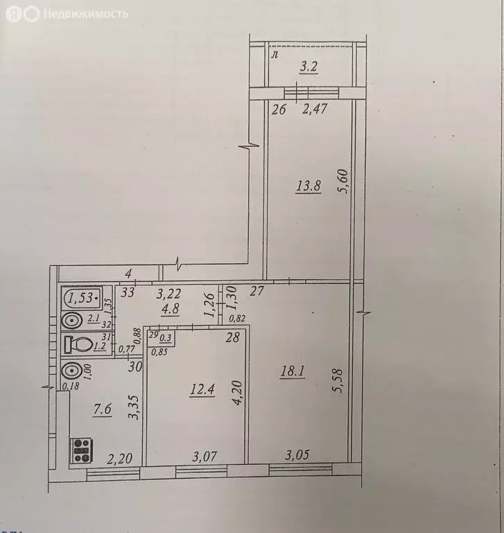 3-комнатная квартира: Самара, проспект Карла Маркса, 189 (61 м) - Фото 2