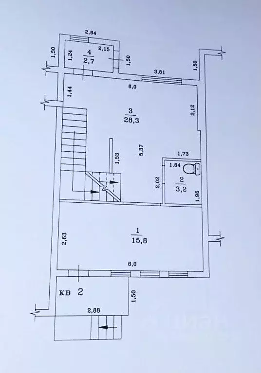 Таунхаус в Владимирская область, Камешково ул. Маяковского, 3 (150 м) - Фото 1