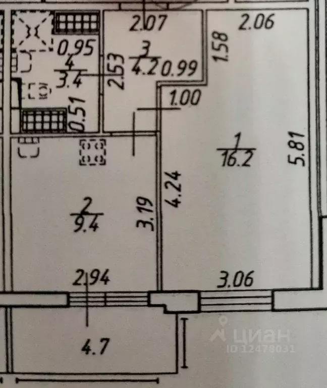 1-к кв. Ленинградская область, Кудрово г. Всеволожский район, ... - Фото 2
