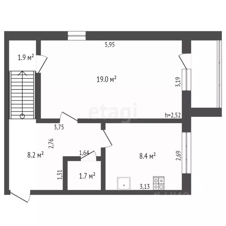 3-к кв. Брянская область, Брянск Красноармейская ул., 112 (84.2 м) - Фото 1