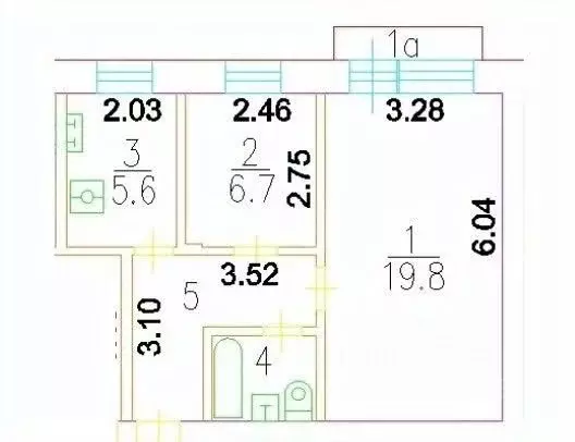 2-к кв. Москва Беговая ул., 14 (43.0 м) - Фото 2