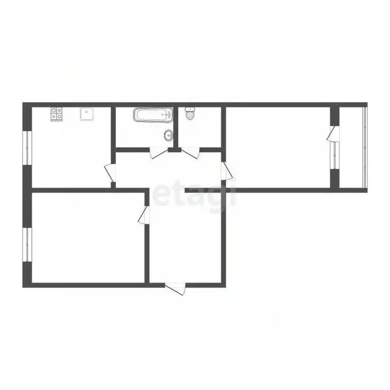 2-к кв. Алтайский край, Бийск Ленинградская ул., 18 (45.6 м) - Фото 2