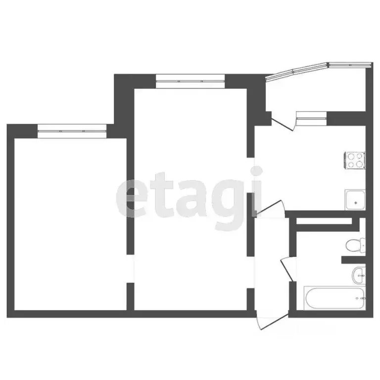 2-к кв. Тюменская область, Тюмень ул. Александра Митинского, 7к1 (58.8 ... - Фото 1