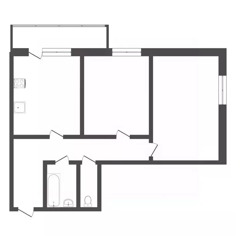 2-к кв. Тюменская область, Тюмень Таврическая ул., 9к1 (62.9 м) - Фото 0