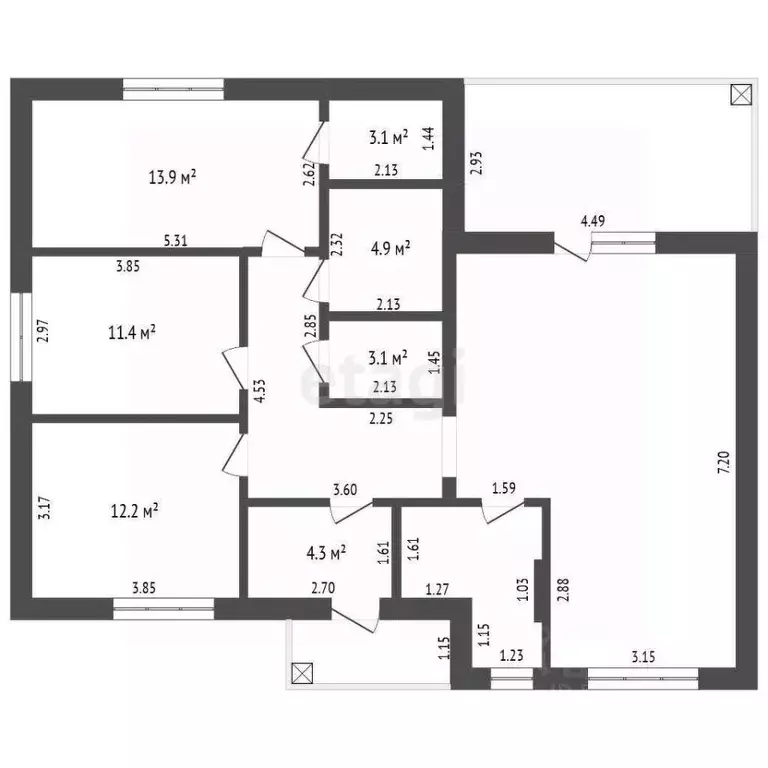 Дом в Ростовская область, Аксайский район, Щепкинское с/пос, пос. ... - Фото 2