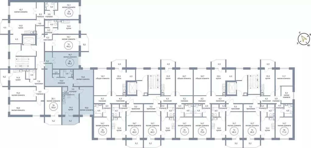 3-к кв. Ханты-Мансийский АО, Нефтеюганск 6-й мкр, 11 (98.2 м) - Фото 1