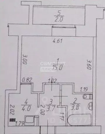 1-к кв. Омская область, Омск Светловская ул., 10 (28.5 м) - Фото 2