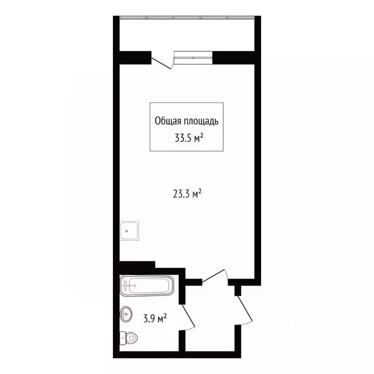 Студия Новосибирская область, Бердск ул. Ленина, 114 (33.5 м) - Фото 2