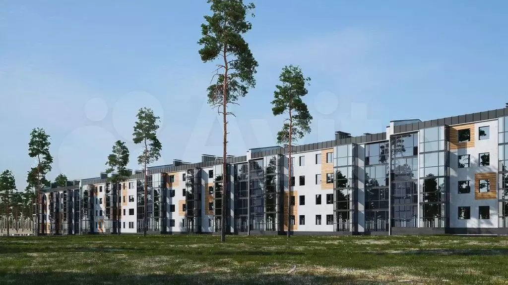 1-к. квартира, 40,9 м, 2/4 эт. - Фото 0