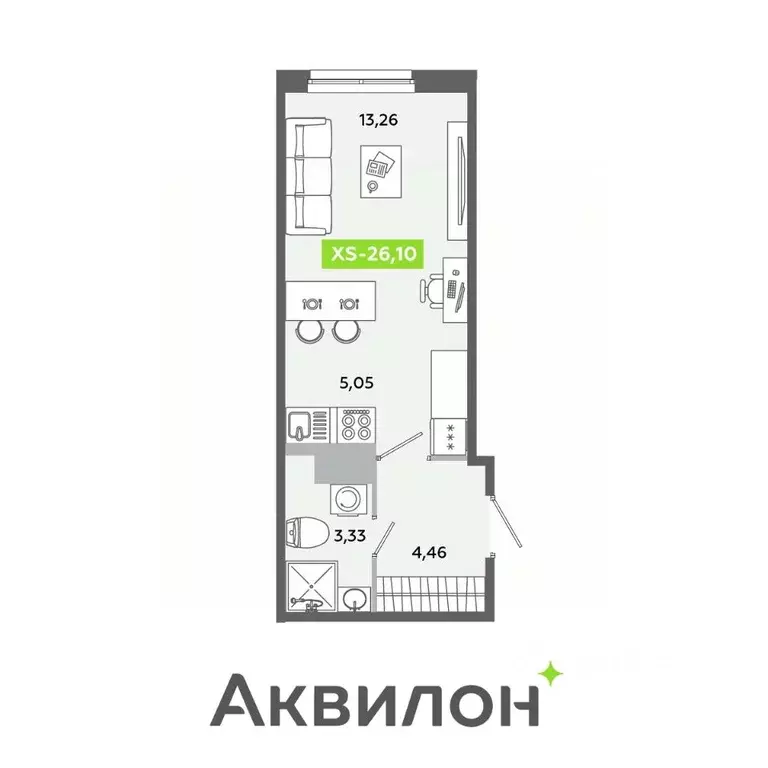 Студия Ленинградская область, Всеволожский район, Заневское городское ... - Фото 0