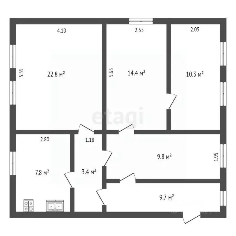 4-к кв. Костромская область, Мантурово Советская ул., 100А (77.6 м) - Фото 1