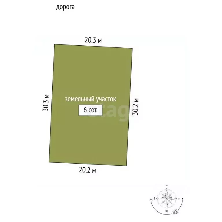 Участок в Крым, Черноморский район, Окуневское с/пос, с. Громово  (6.0 ... - Фото 2