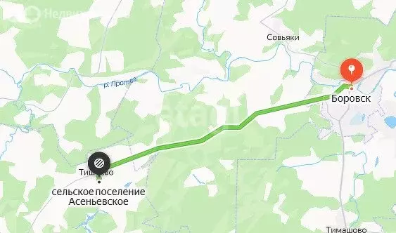 Участок в Боровский район, сельское поселение Асеньевское, деревня ... - Фото 0