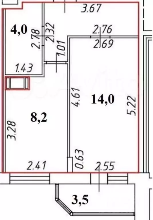1-к кв. Ленинградская область, Всеволожск ш. Дорога Жизни, 7к2 (30.8 ... - Фото 1