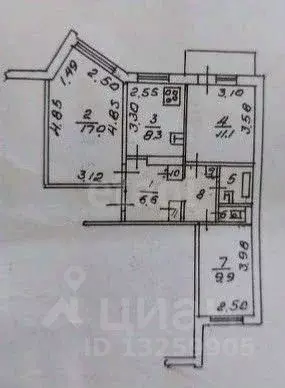 3-к кв. Липецкая область, Липецк ул. Циолковского, 4/1 (61.6 м) - Фото 1