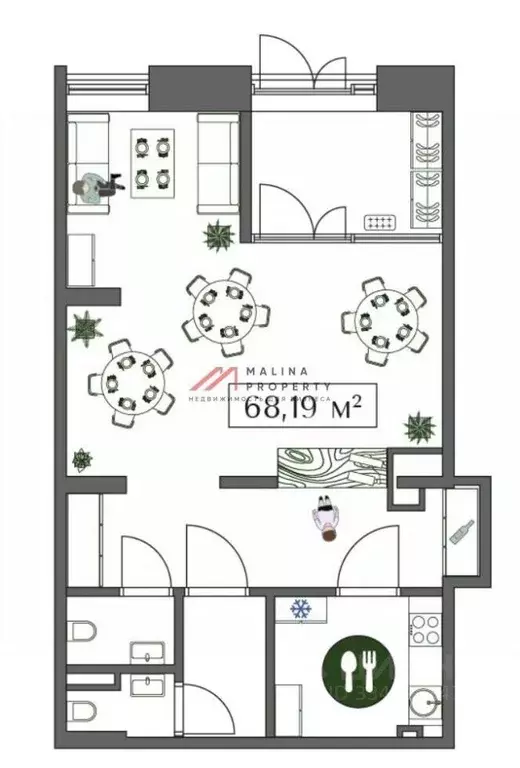 Торговая площадь в Москва ул. 1-я Бухвостова, 2к3 (70 м) - Фото 2