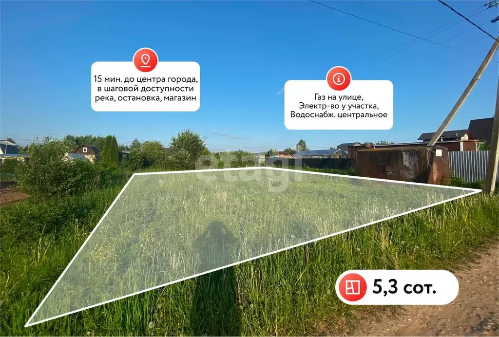 Участок в Костромская область, Кострома Струя-2 СНТ, 211 (5.0 сот.) - Фото 1