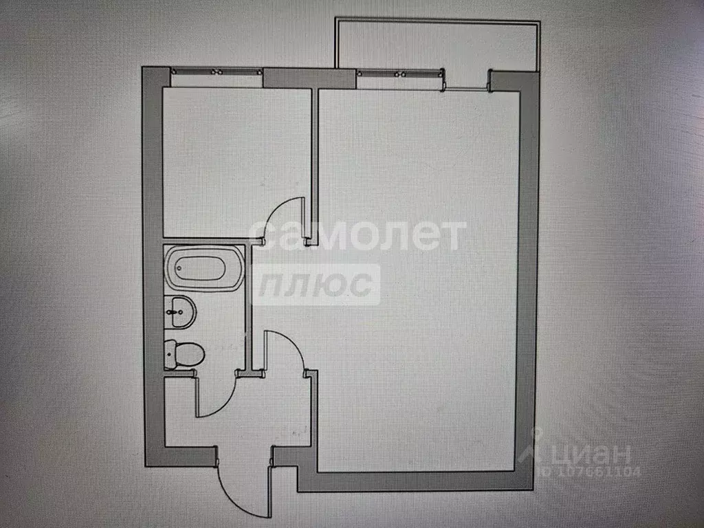 1-к кв. Липецкая область, Липецк 9-й мкр, 19 (33.0 м) - Фото 1