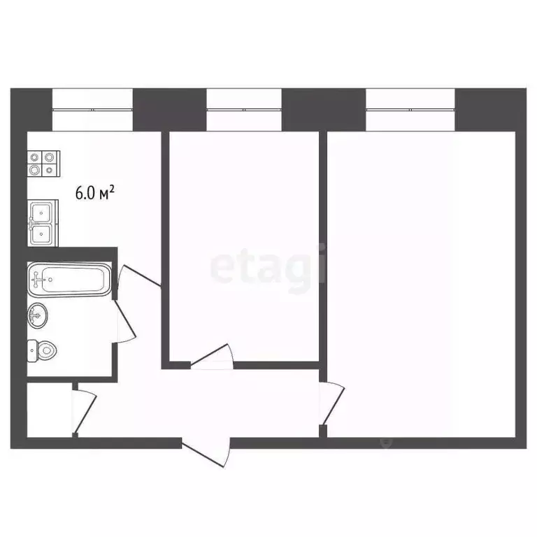 2-к кв. Московская область, Воскресенск городской округ, пос. ... - Фото 2