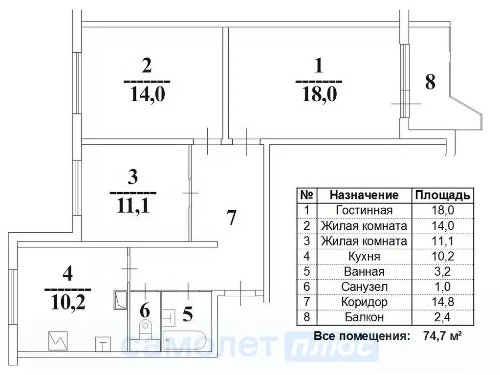 3-к кв. Москва ул. Чичерина, 6 (72.3 м) - Фото 1