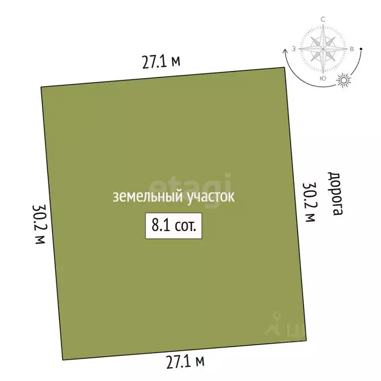 Участок в Крым, Симферопольский район, с. Трудовое ул. Академика ... - Фото 2