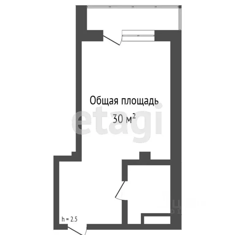 Студия Бурятия, Улан-Удэ 105-й мкр, 46 (29.3 м) - Фото 2