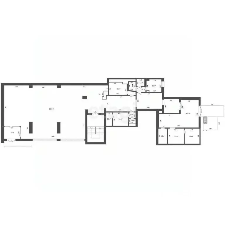 Торговая площадь в Тамбовская область, Котовск ул. Посконкина, 28 (376 ... - Фото 2