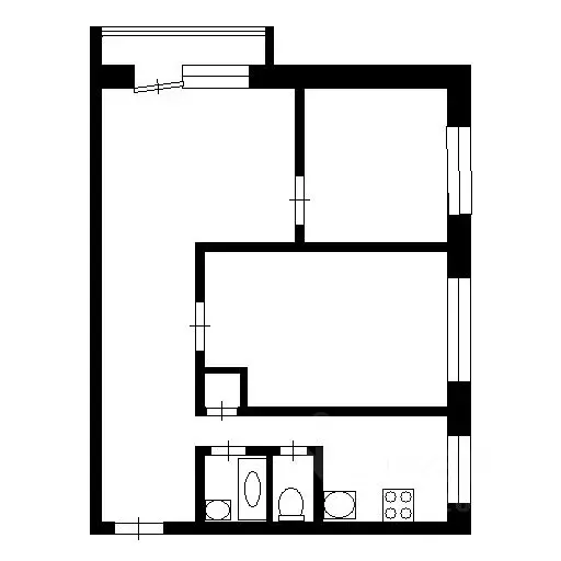 3-к кв. Башкортостан, Стерлитамак Коммунистическая ул., 11 (51.5 м) - Фото 1