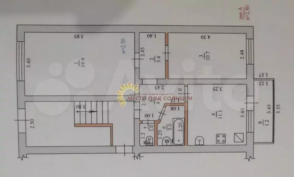 2-к. квартира, 57 м, 1/4 эт. - Фото 0