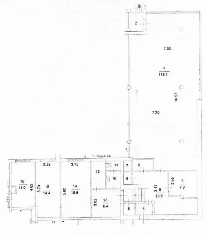 Помещение свободного назначения в Москва Октябрьская ул., 89 (217 м) - Фото 1