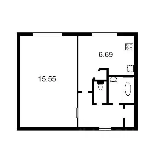1-к кв. Санкт-Петербург Дальневосточный просп., 72 (29.0 м) - Фото 2