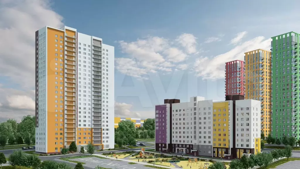 2-к. квартира, 53,2 м, 13/25 эт. - Фото 1